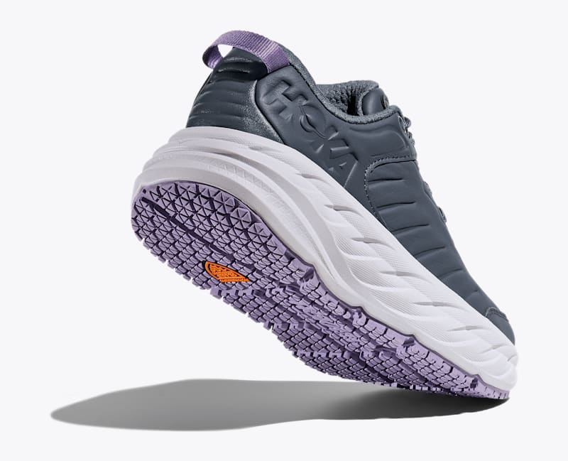 HOKA Women's Bondi SR Shoes in Faded Navy/Berry Patch