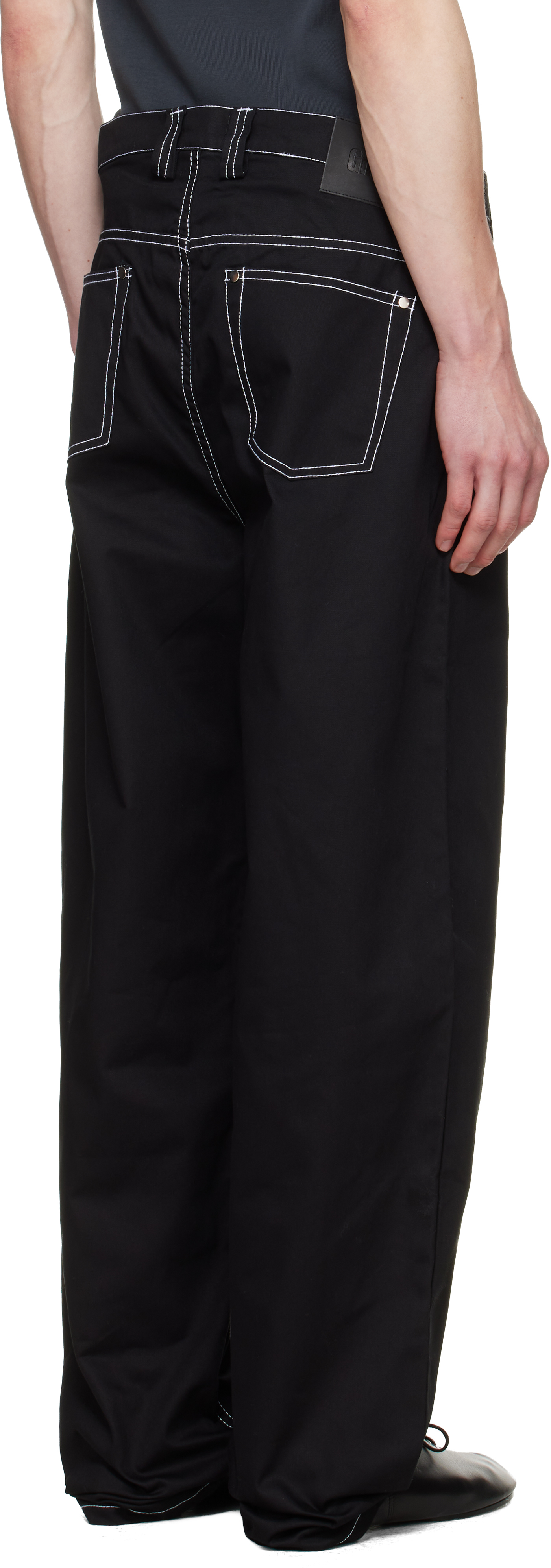 Black Cyrus Double Fly Trousers