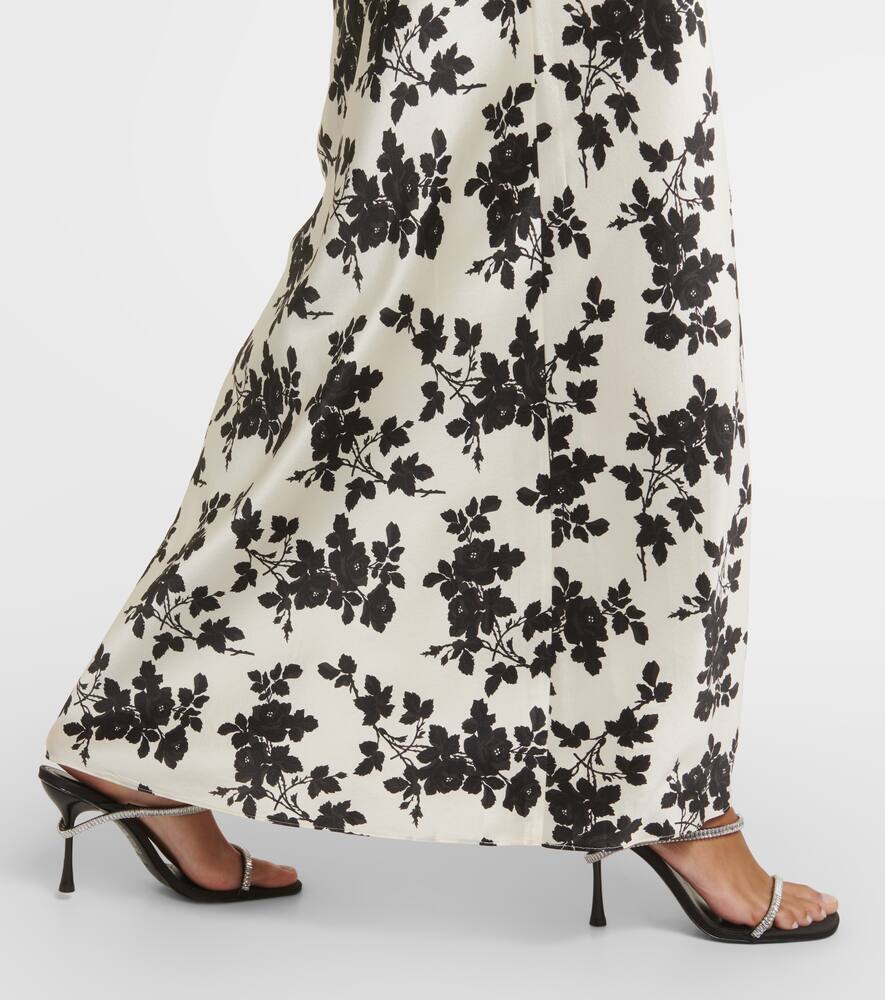 Veronica Beard Hamina floral silk charmeuse maxi dress