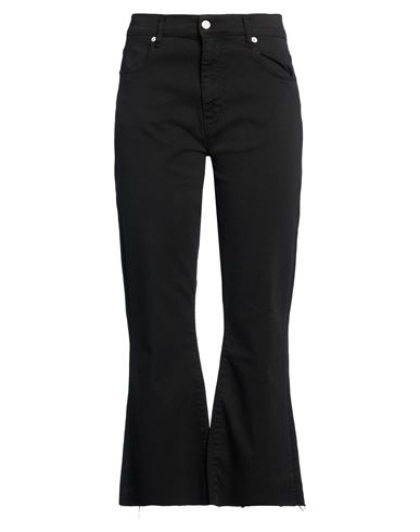 Woman Pants Black Size 31 Cotton, Elastomultiester, Elastane