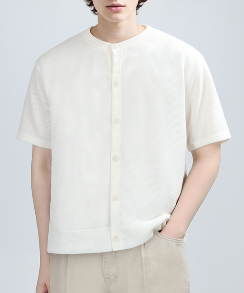 GAFF TEX ROUND HALF CARDIGAN