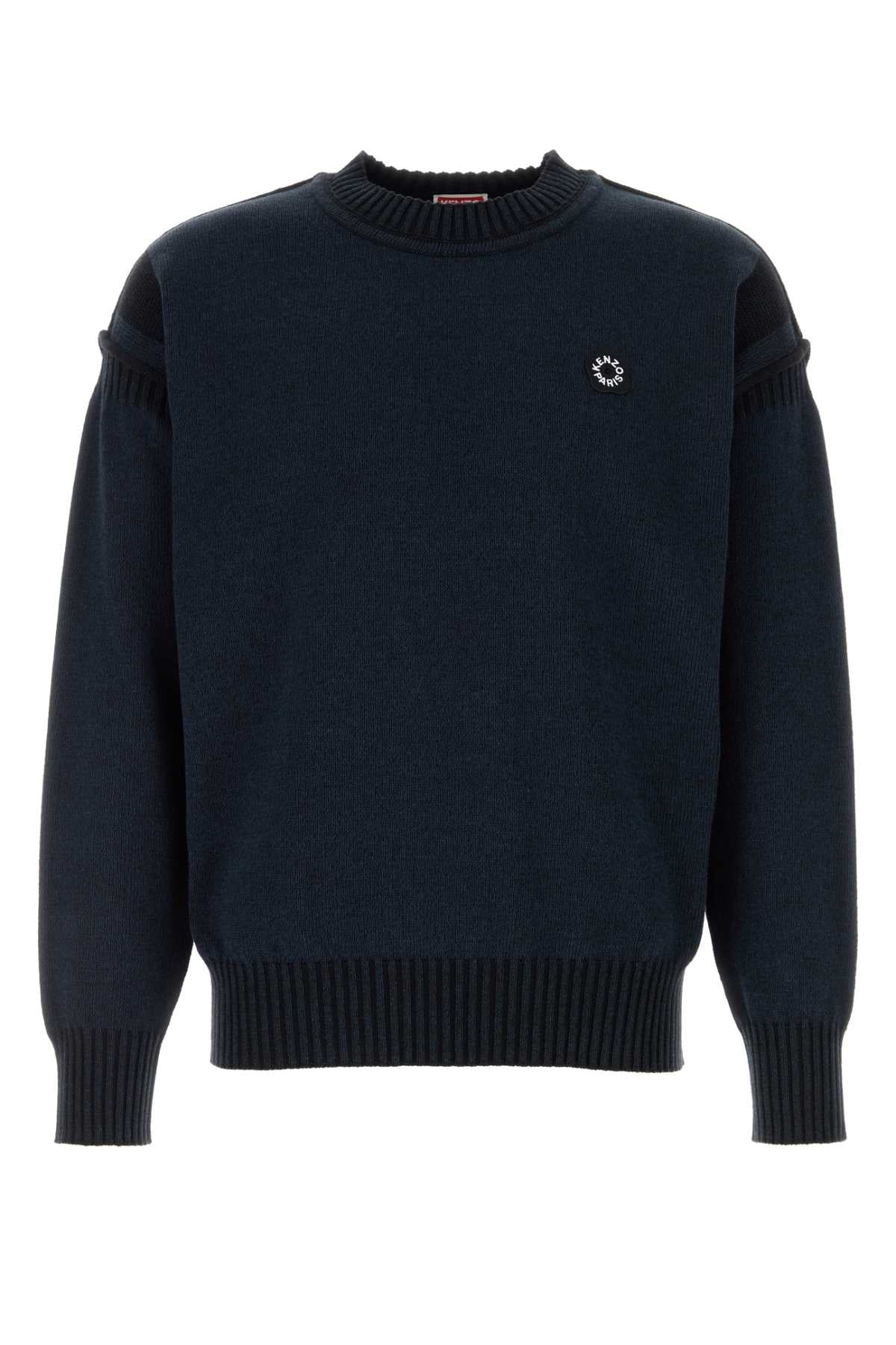 Flower Sweater — Navy