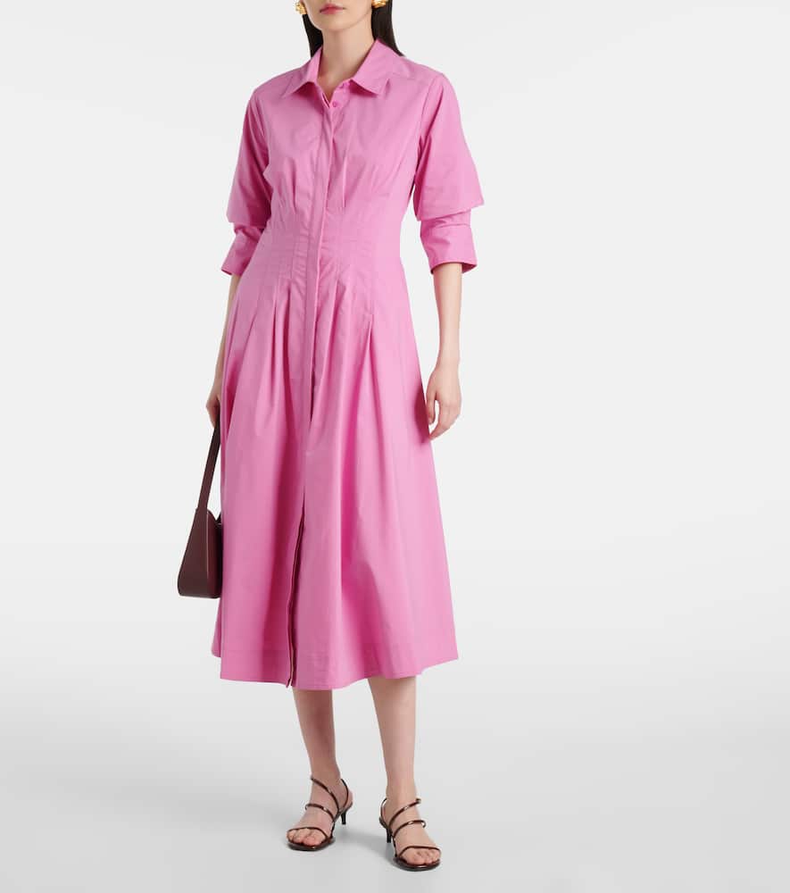 Jazz cotton-blend poplin shirt dress
