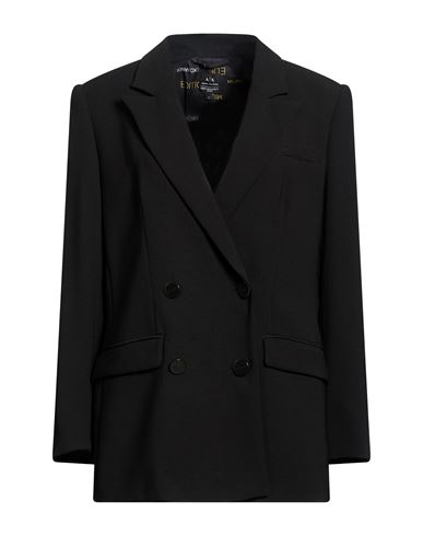 Woman Blazer Black Size 4 Polyester