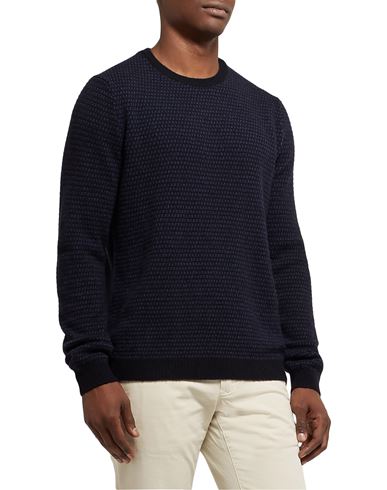 Man Sweater Midnight blue Size 36 Virgin Wool