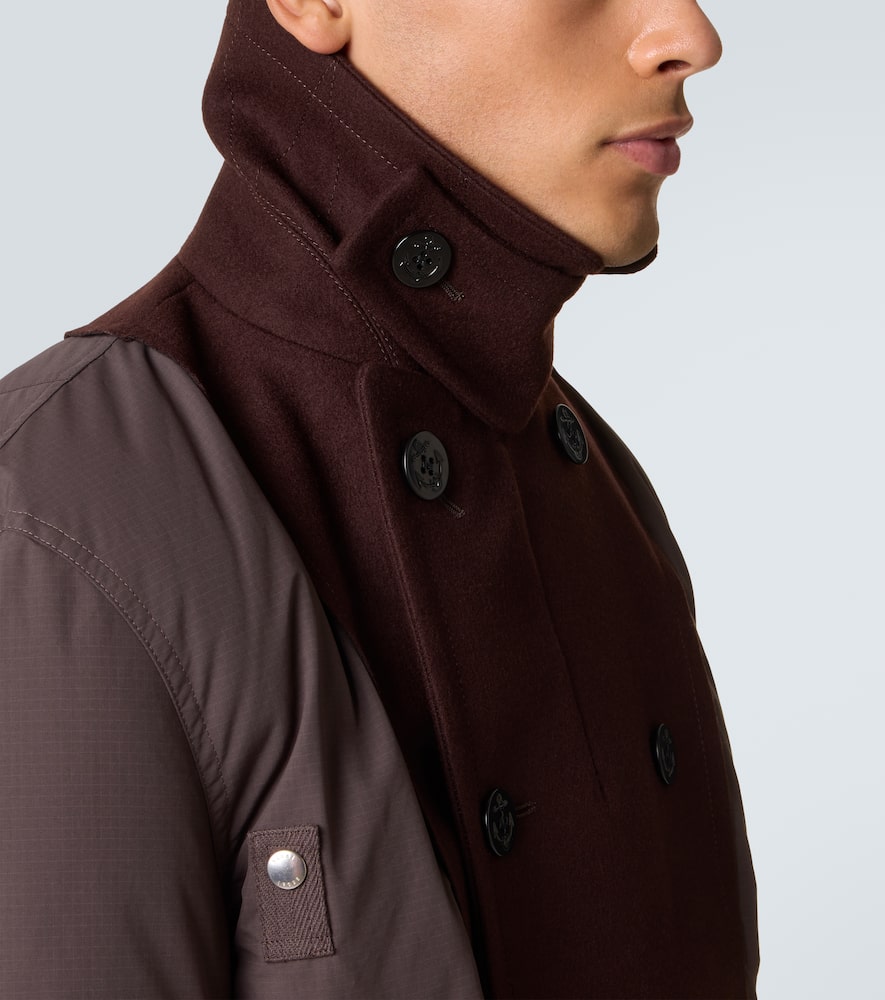 Wool puffer jacket