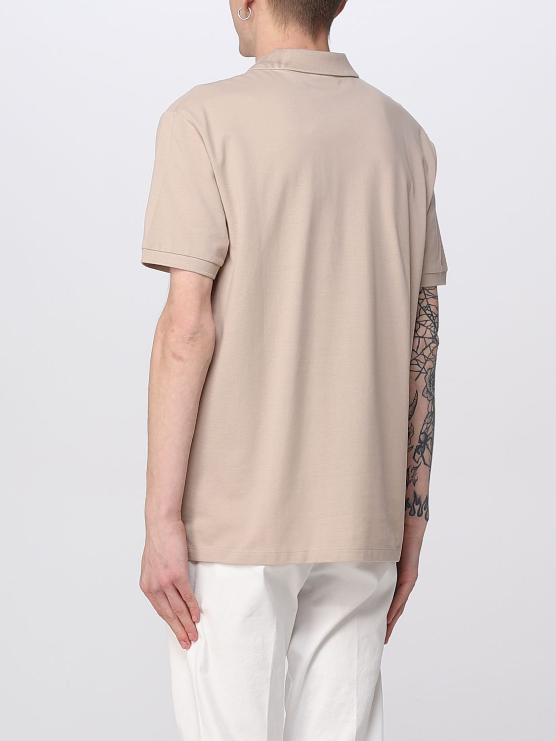 Polo Shirt Men color Beige