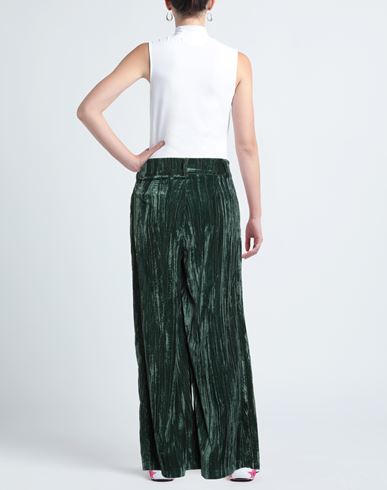 Crochè Woman Pants Green Size XS Polyester