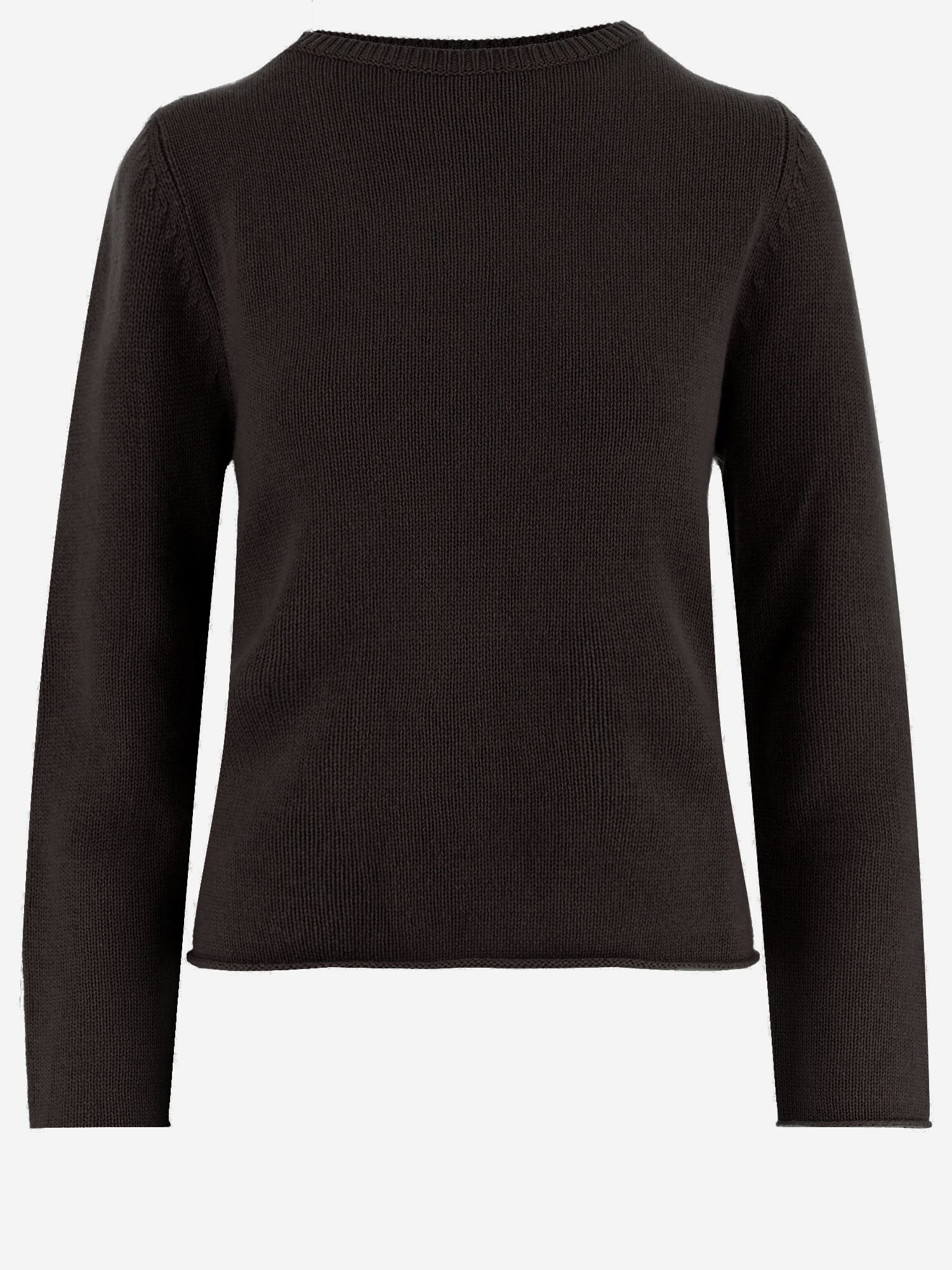Cashmere Crew Neck Sweater — Brown
