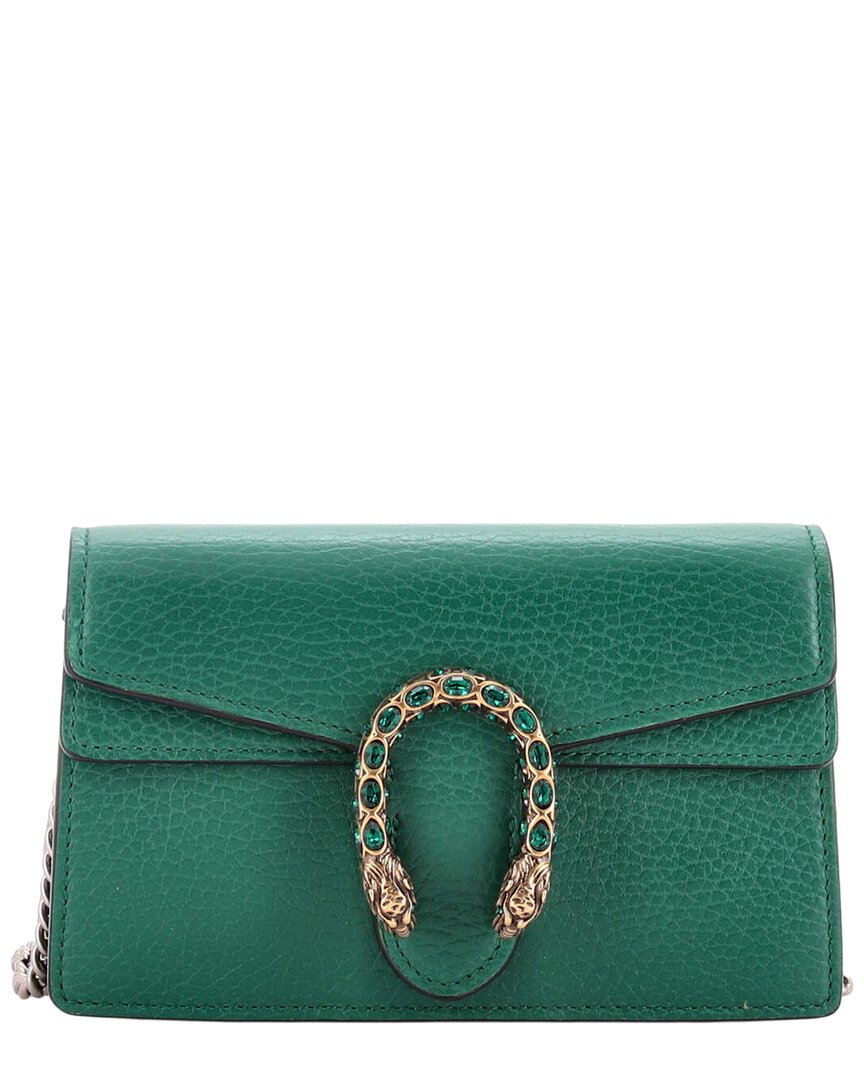 Green Sheep Leather Dionysus Bag Super Mini (Authentic Pre-Loved)