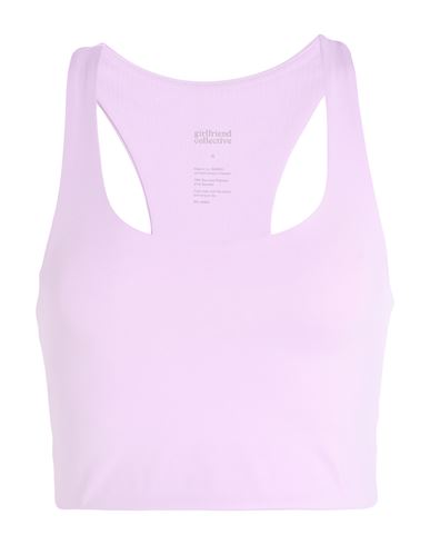 Woman Top Lilac Size L Recycled polyester, Elastane