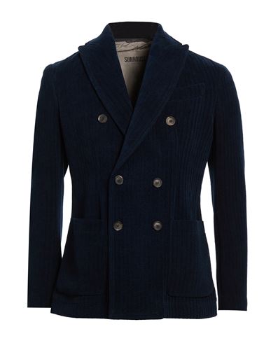 Man Blazer Navy Size XL Cotton, Viscose, Polyamide