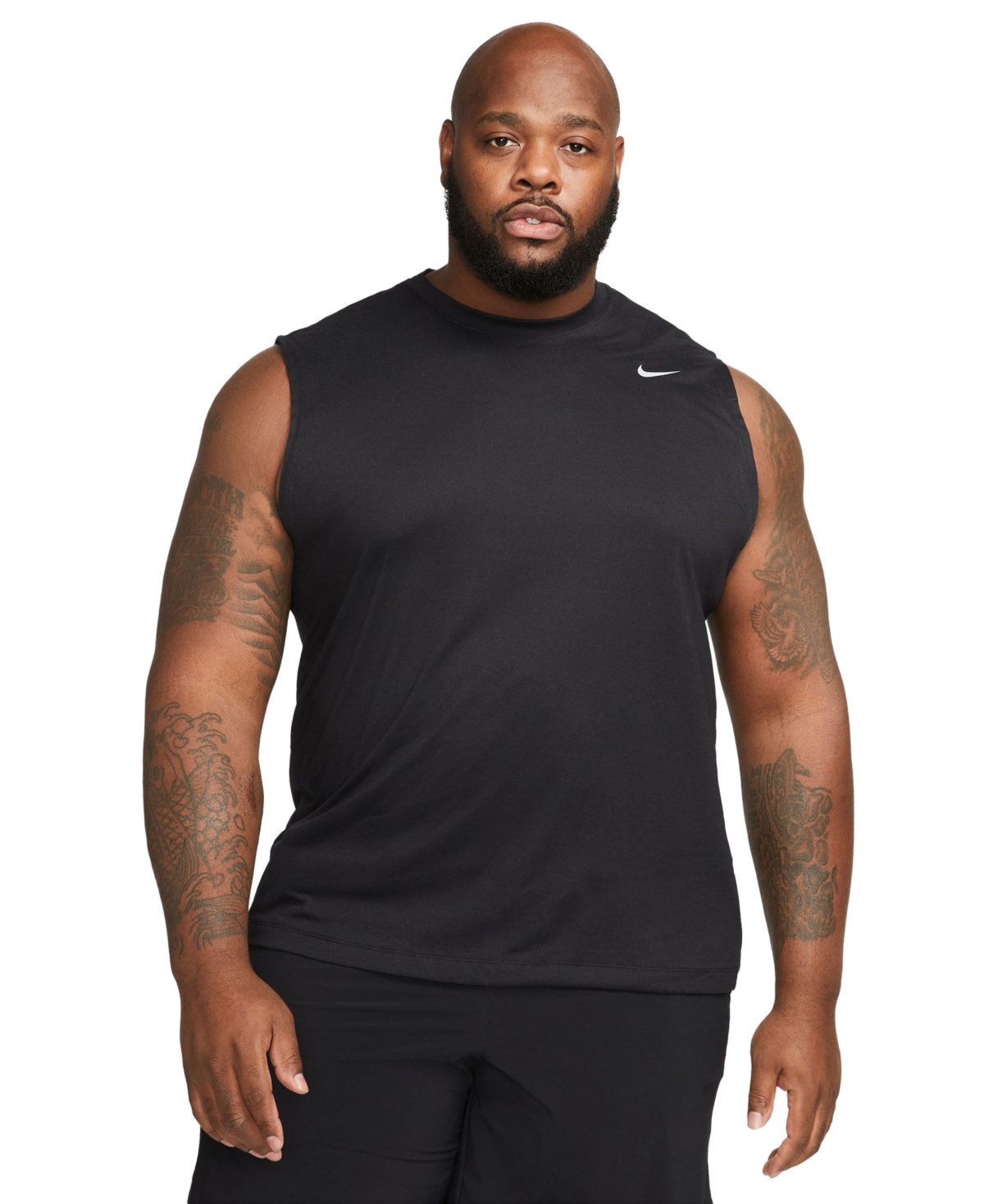 Men's Legend Dri-fit Sleeveless Fitness T-Shirt - Black