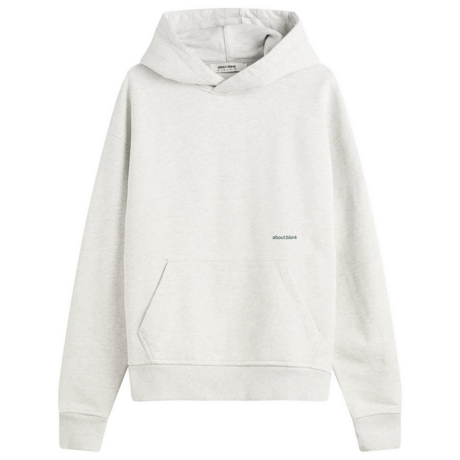 Men's Box Logo Hoodie Grey/Epsom Green