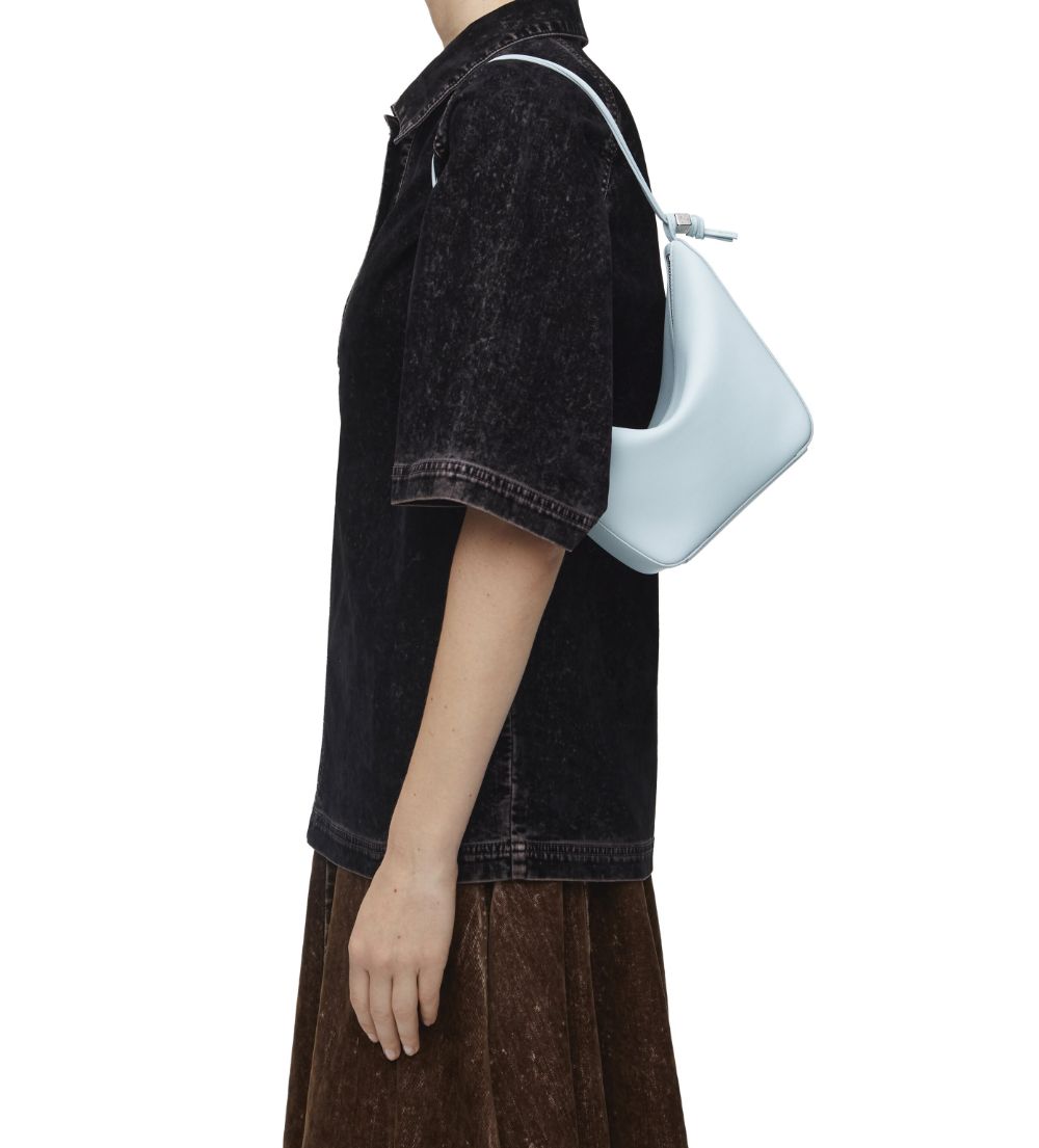 Mini Leather Hammock Hobo Bag
