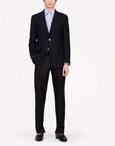 Man Blazer Midnight blue Size 36 Wool, Cashmere