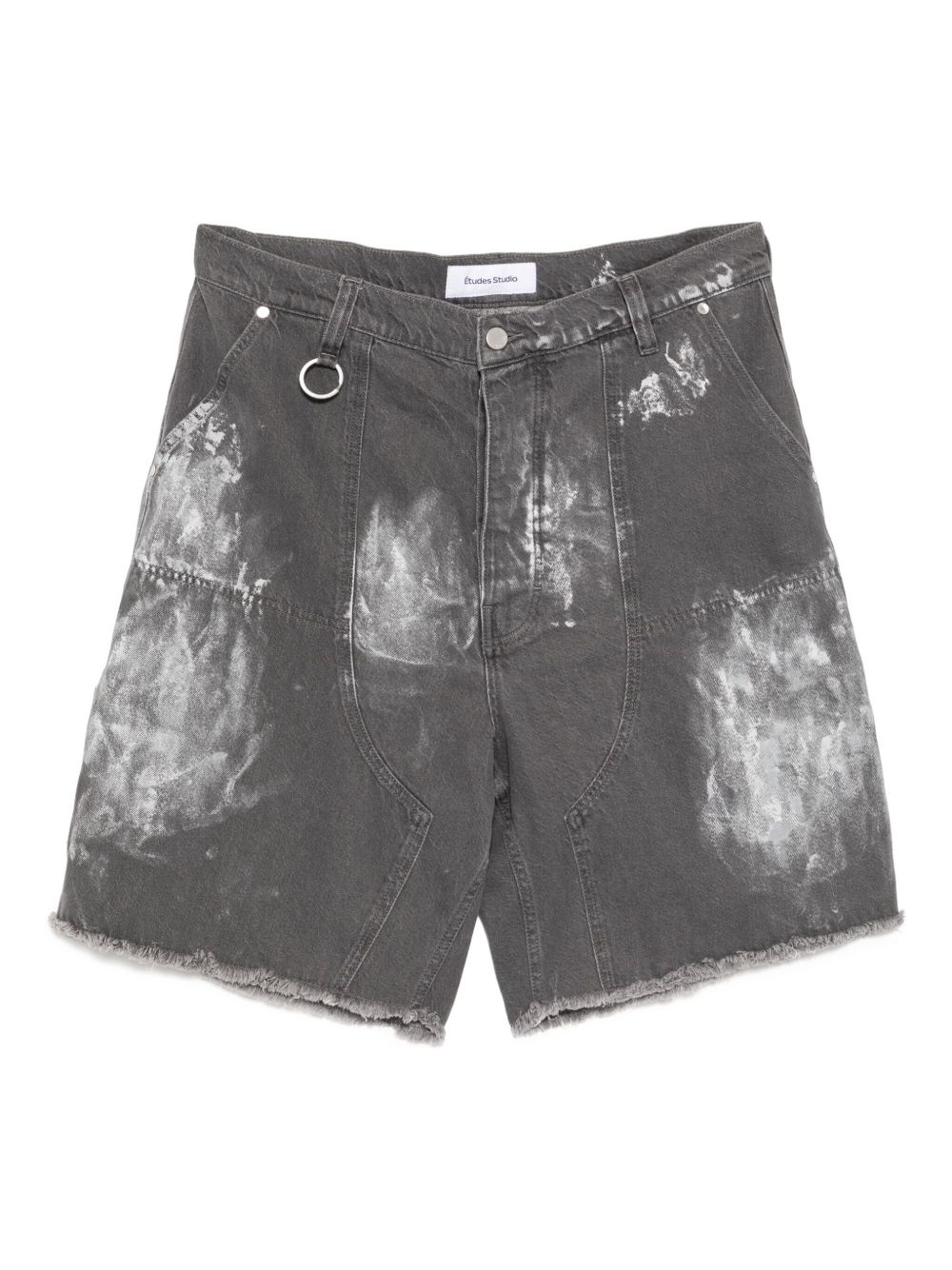 Loose denim shorts - Grey