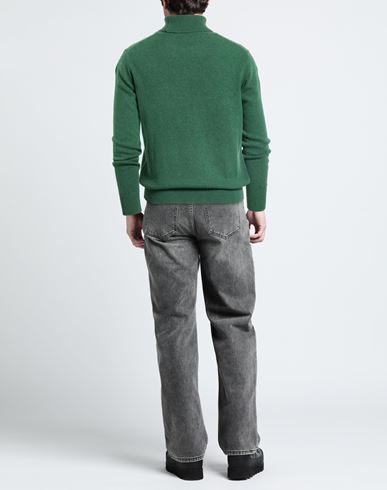 Man Turtleneck Green Size 38 Cashmere