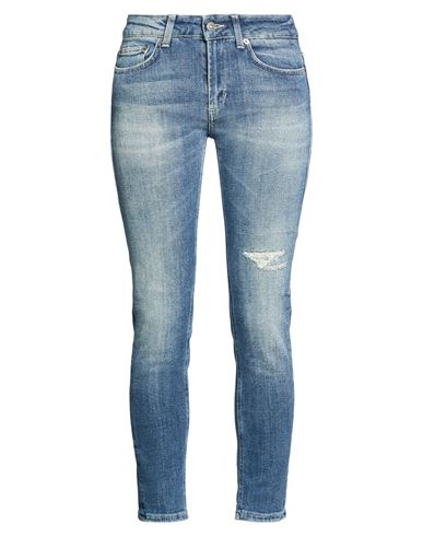 Woman Jeans Blue Size ONESIZE Cotton, Elastane, Polyester