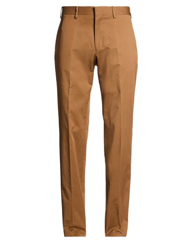 Man Pants Tan Size 32 Cotton, Elastane