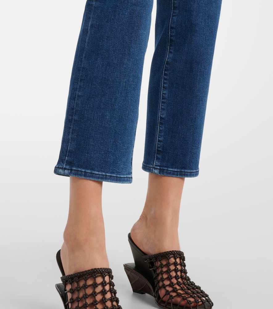 Icon mid-rise flared jeans