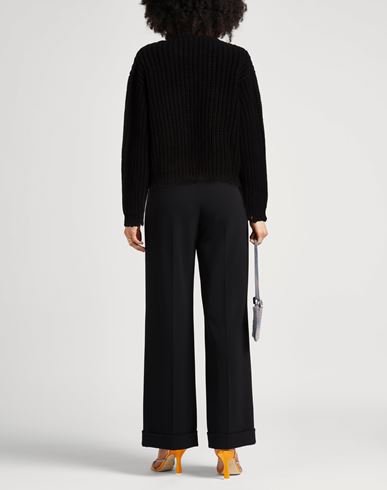 Woman Turtleneck Black Size 2 Wool, Cashmere