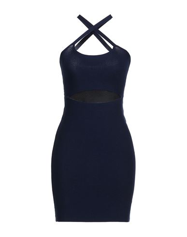 Woman Mini dress Navy Size ONESIZE Viscose, Polyester
