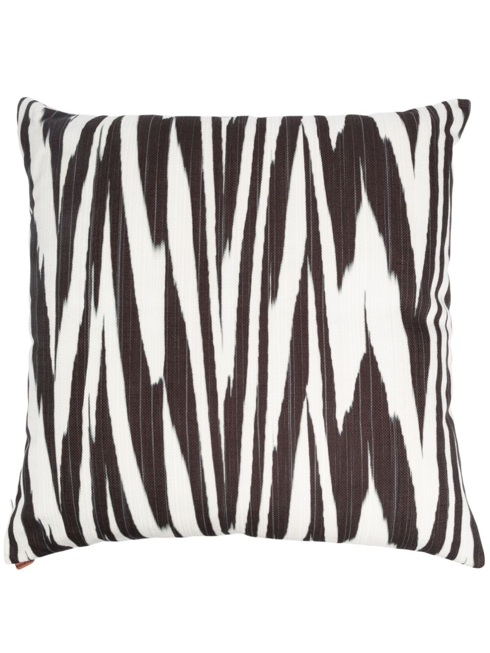 Zebra-print cushion - Black