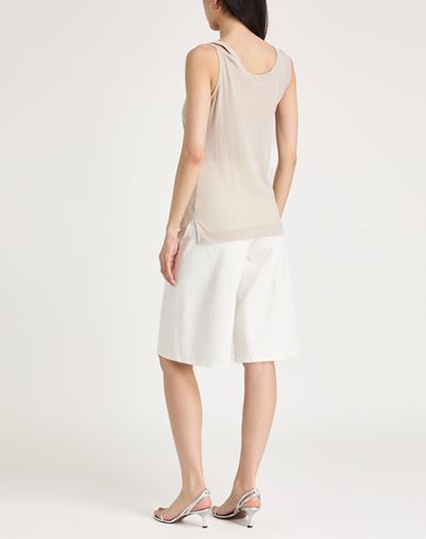 Woman Top Beige Size 2 Cotton