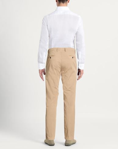 Man Pants Beige Size 30 Cotton, Linen, Elastane