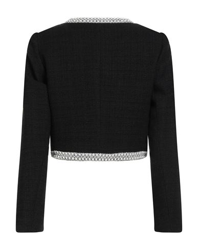 Woman Jacket Black Size 2 Cotton, Viscose, Acrylic, Polyamide