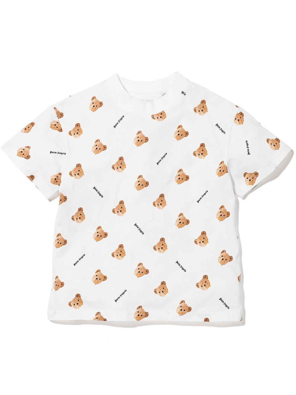 Bear logo-print T-shirt - White