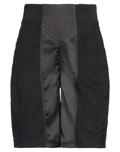 Woman Shorts & Bermuda Shorts Black Size 0 Polyester, Elastane
