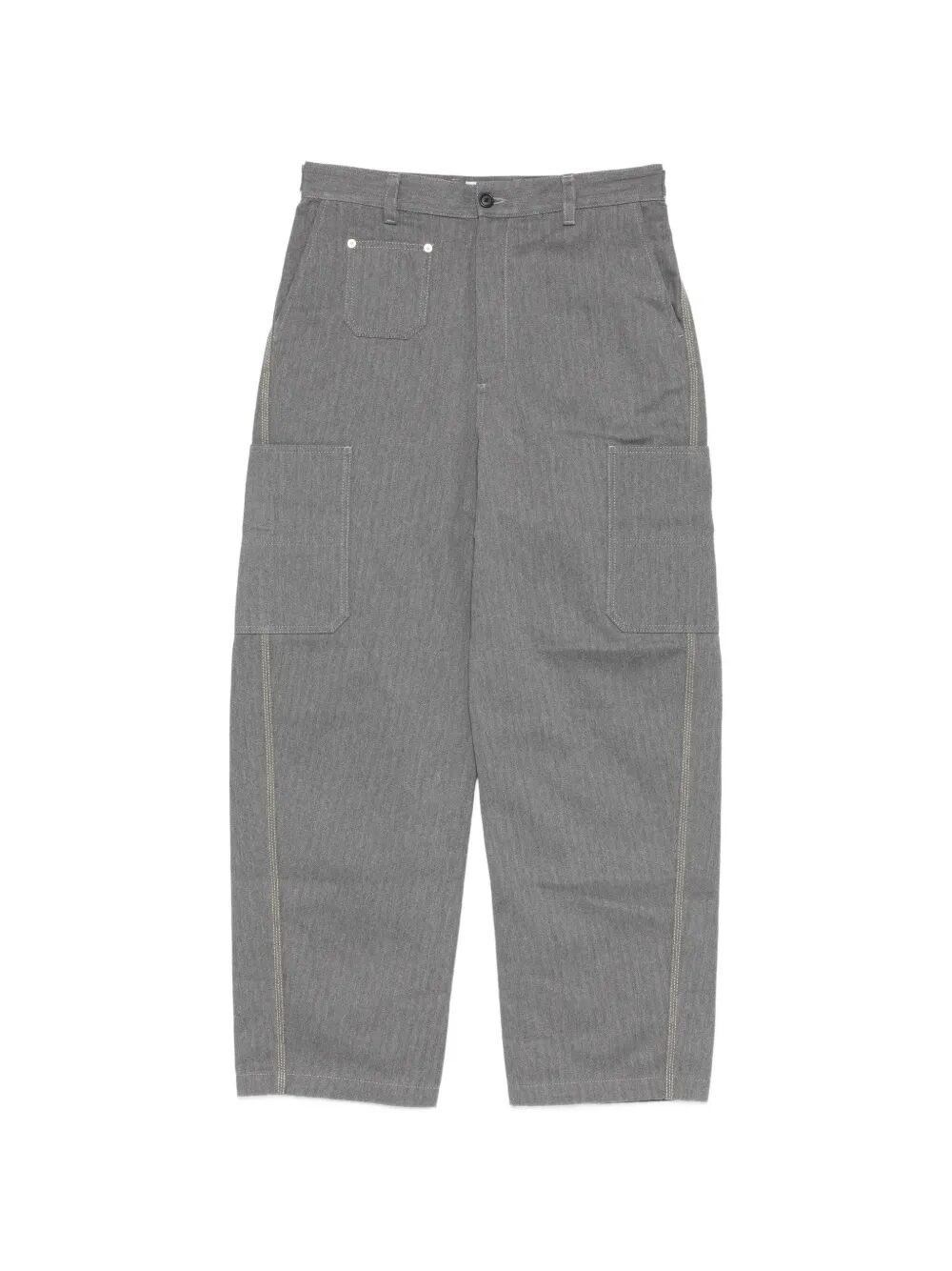 Denim Pants With Front `Couture` Seams