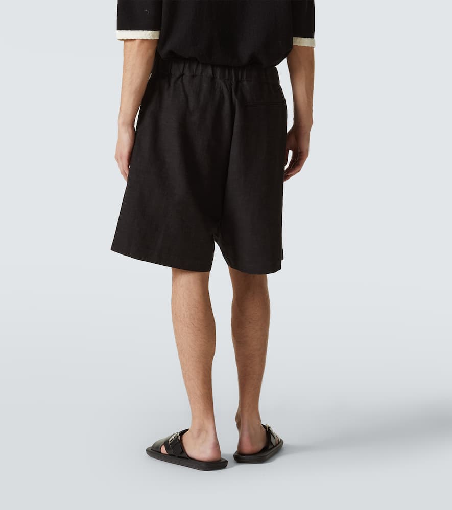 Crochet-trimmed shorts