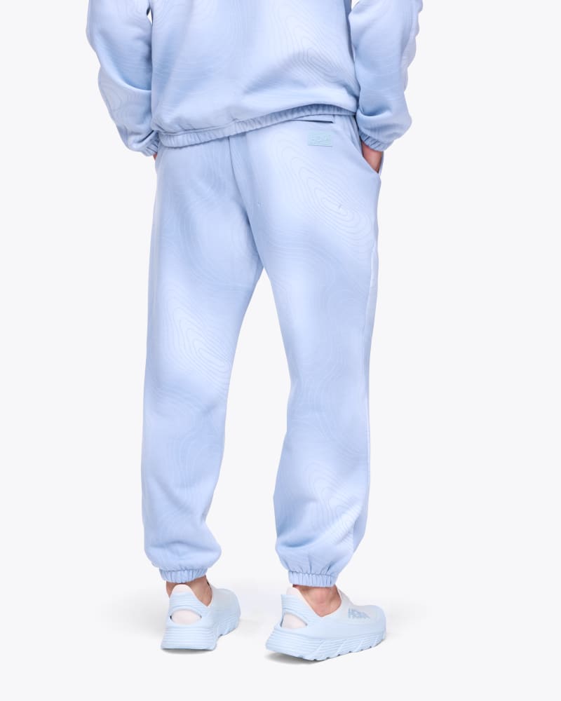 HOKA Essential Jogger Pants in Blue Cloud Topo