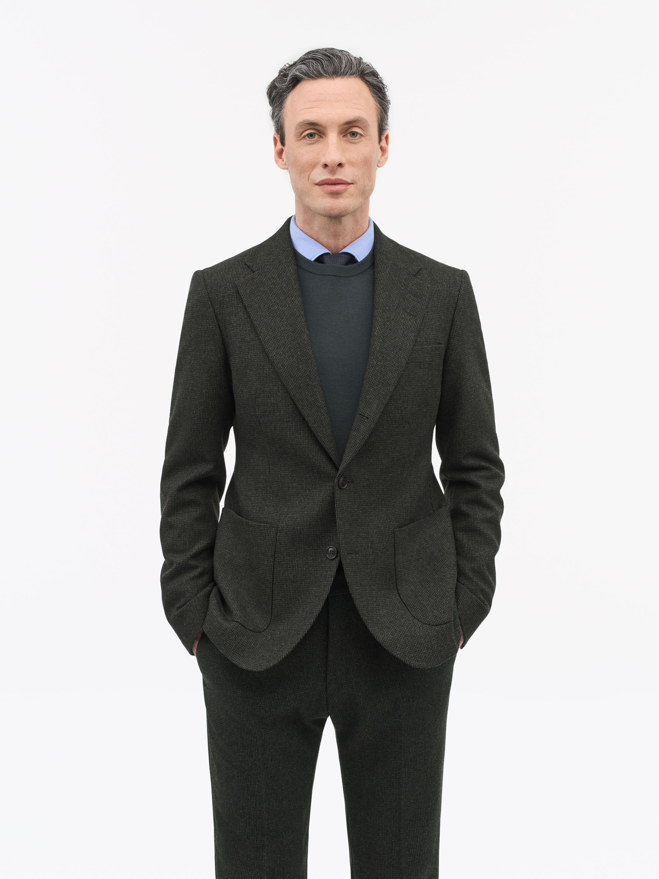 Tiger of Sweden Easer PP Slim-Fit Blazer, Midnight Green, Größe 48 für Männer