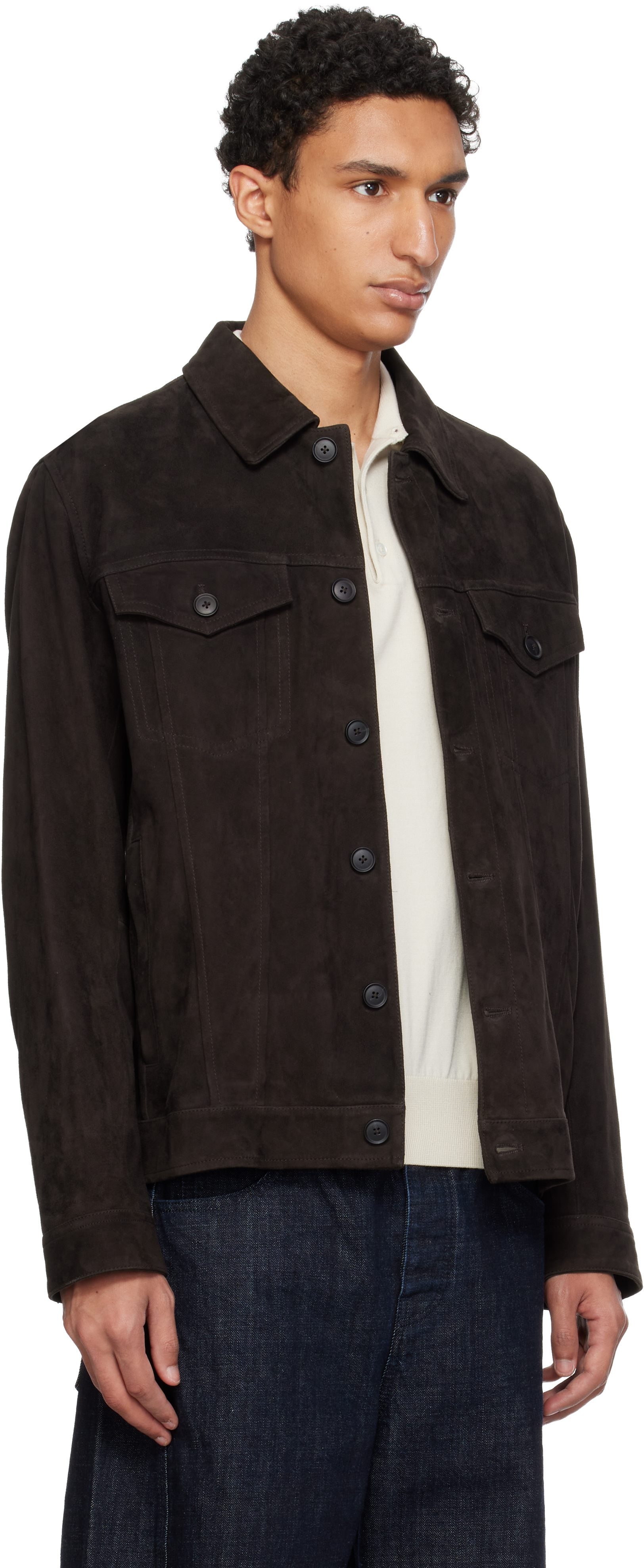 Brown Regular Fit Nappalan Suede Jacket