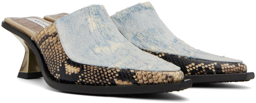 EYTYS Blue & Brown Nico Heels