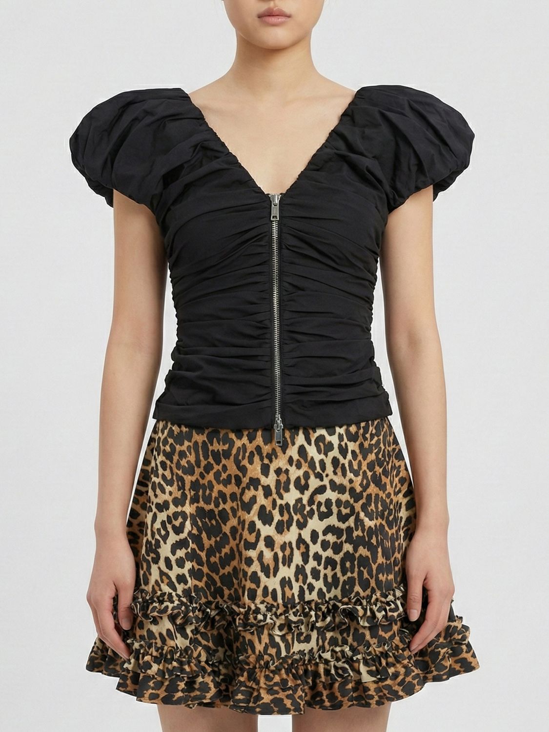 Top Woman color Black