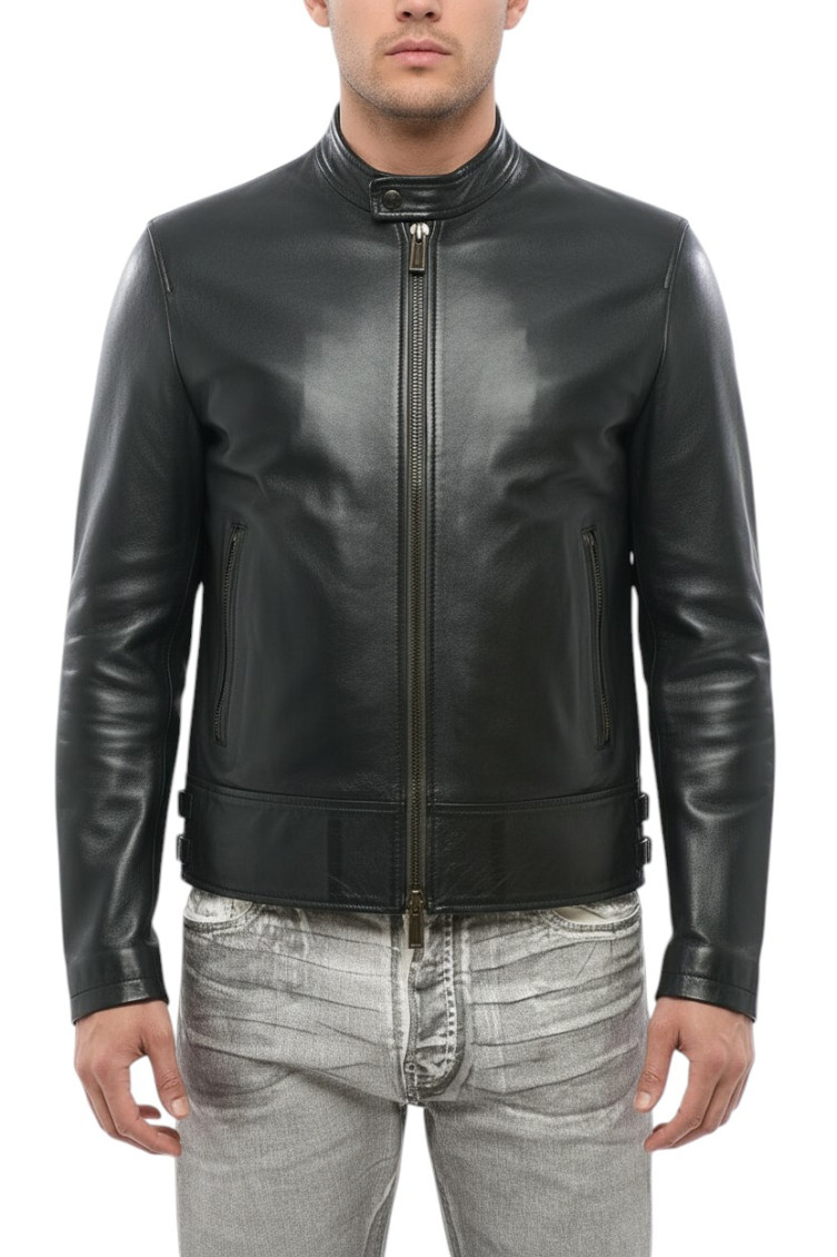 Green Mandarin Collar Jacket
