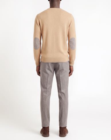 Man Sweater Sand Size M Virgin Wool
