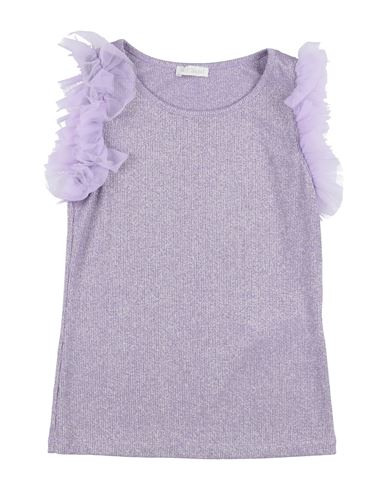 Kid Girl Top Lilac Size 14 Viscose, Polyester, Polyamide, Elastane
