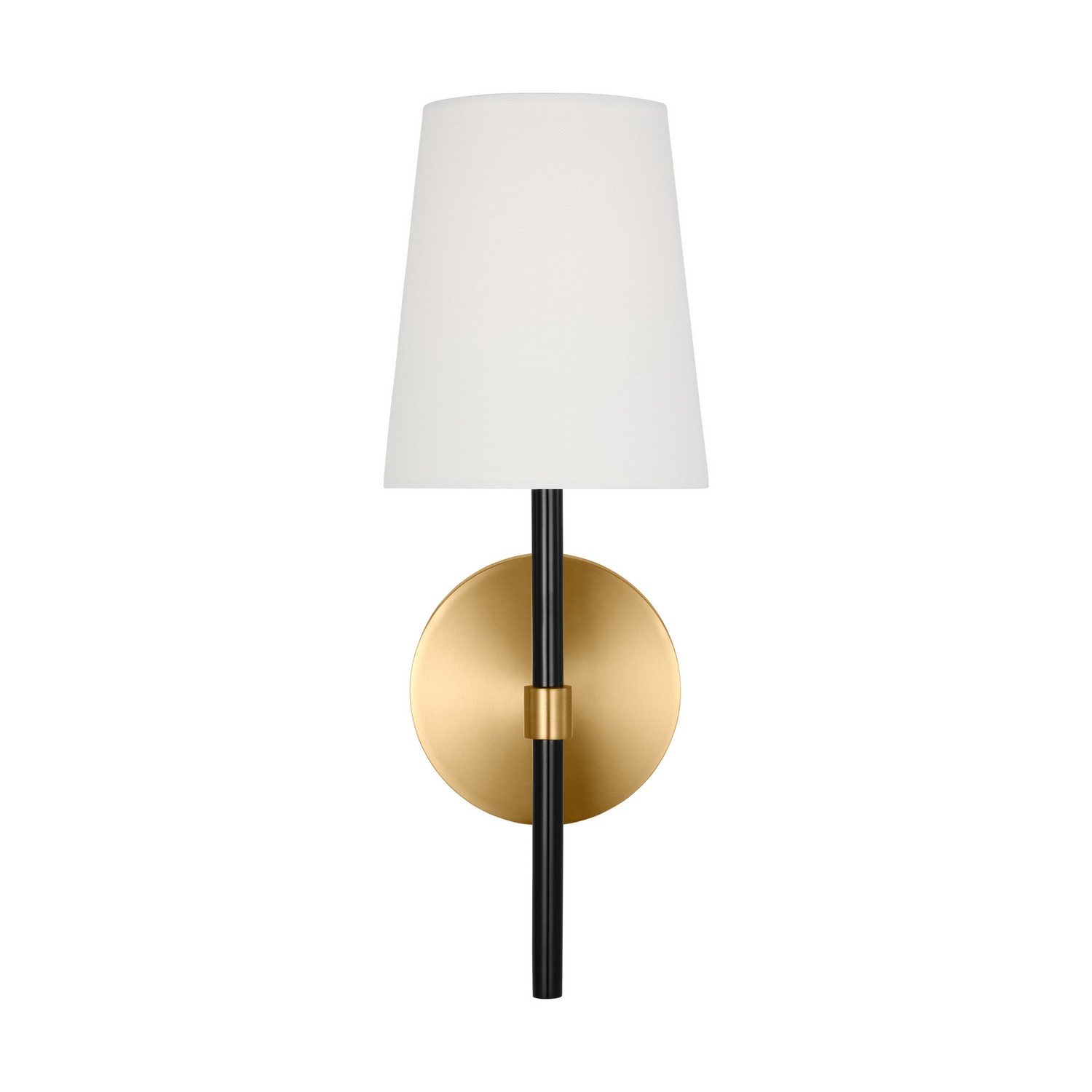 Burnished Brass One Light Wall Sconce from the Monroe Collection