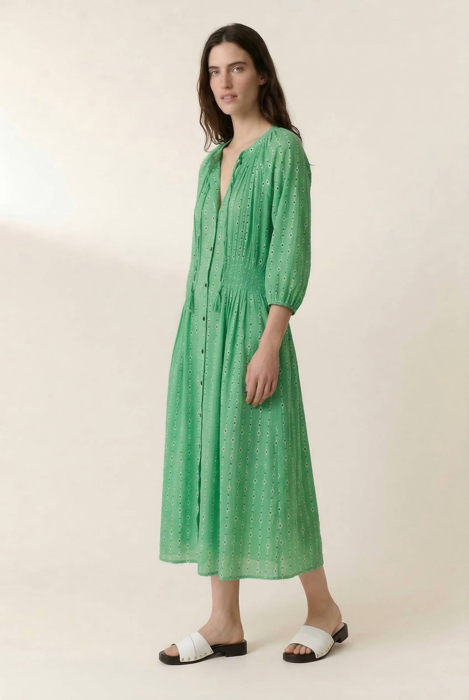 Roudy Dress In Green