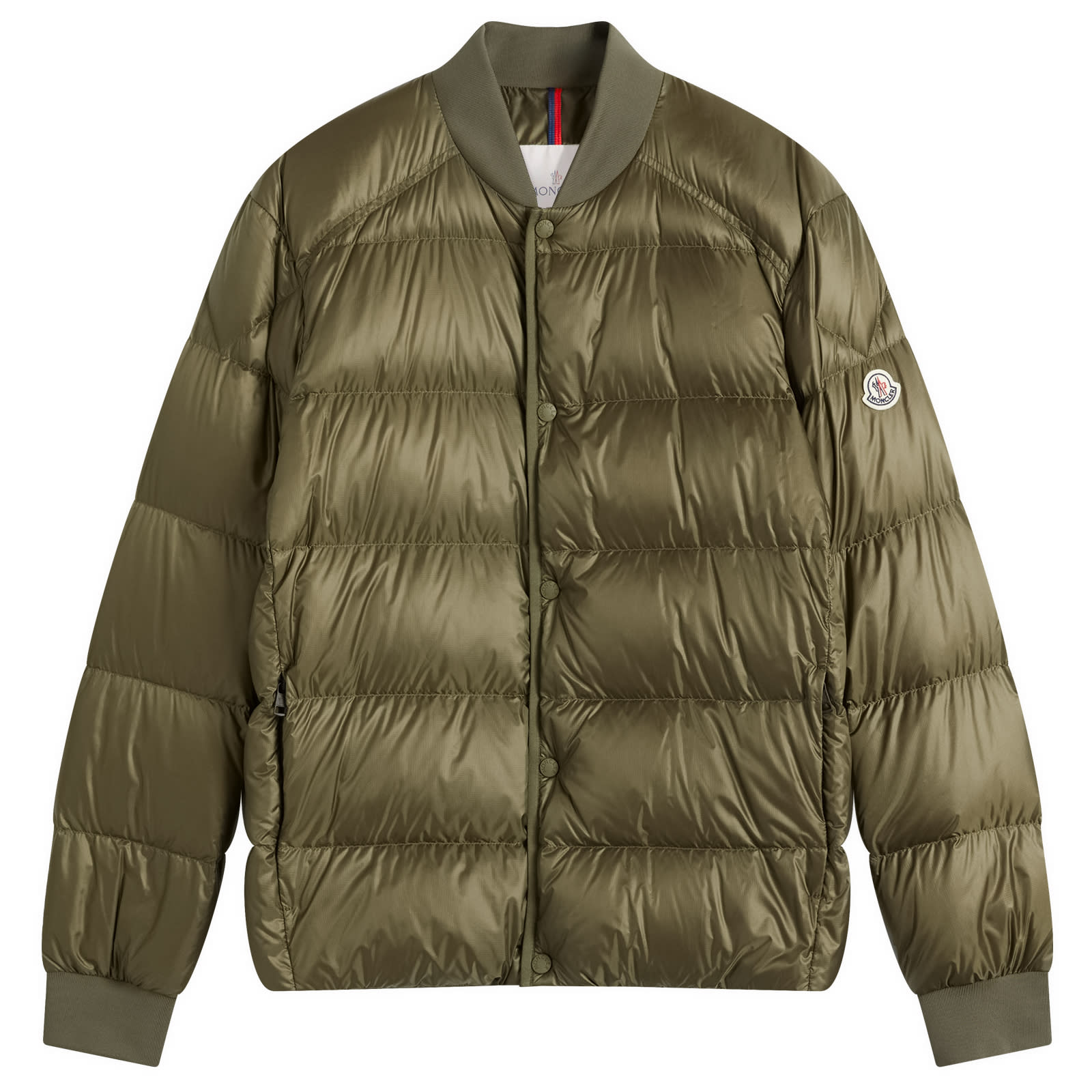 Men's Bazena Micro Rip Stop Bomber Jacket in Olive