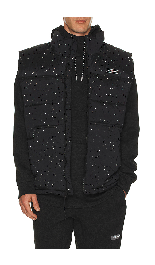 Legends Alpine Puffer Vest in Black. L. Also in S, M, XL/1X