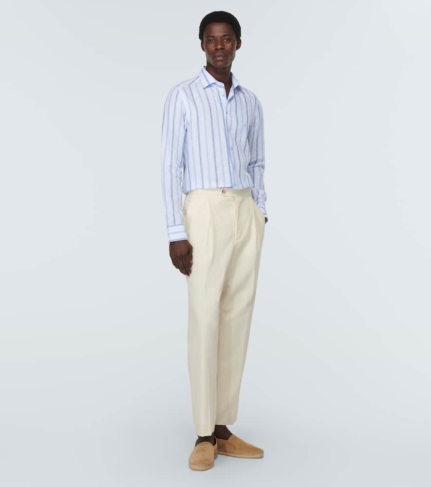 Striped linen shirt
