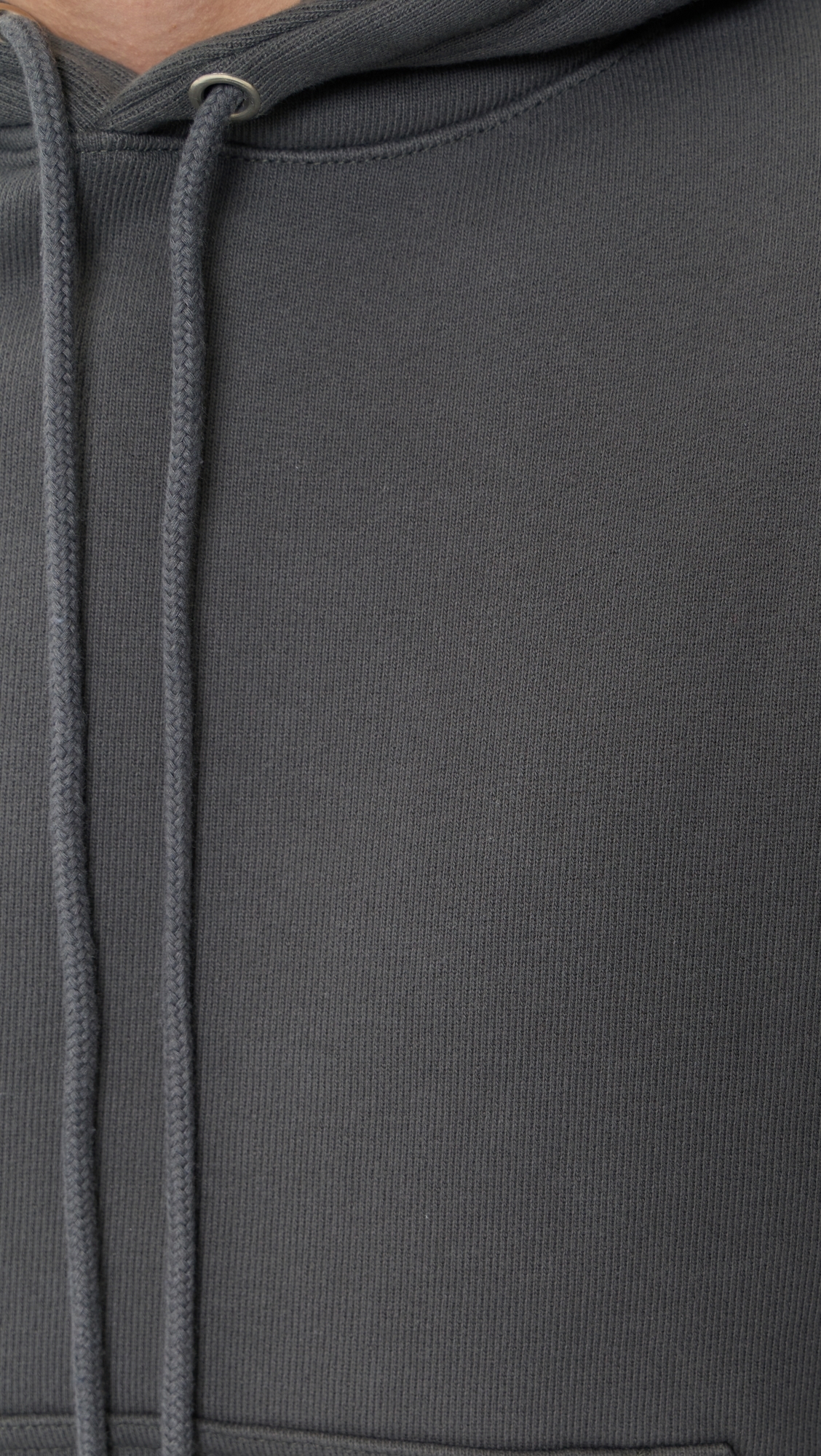 Loopback Hoodie Washed Black