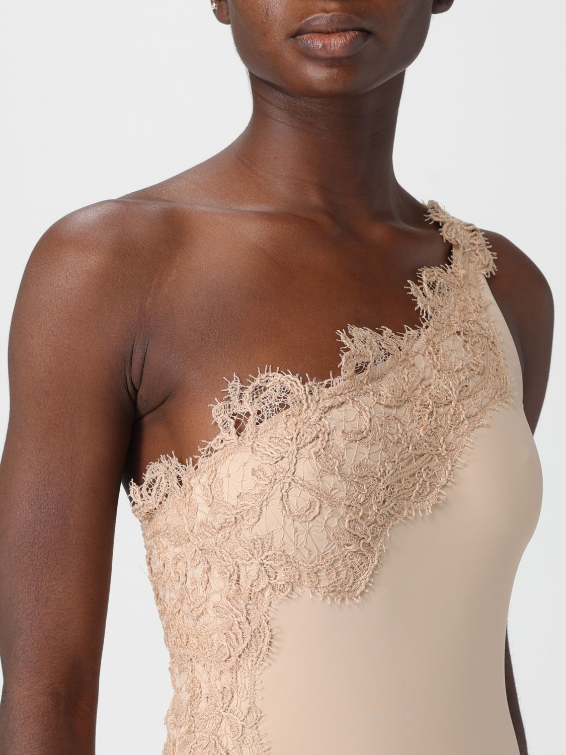 Ermanno Scervino lace-detail swimsuit - Black